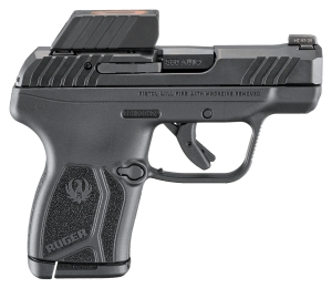 Ruger 13758 LCP Max Compact Frame 380 ACP 10+1 2.80" Black Nitride Barrel  Black Nitride Alloy Steel Serrated Slide  Black Polymer Frame Textured Grip  Ruger ReadyDot Reflex Sight