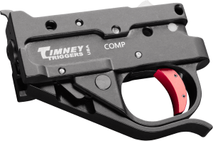 Timney Triggers 10222CCOMP Replacement Trigger  Compact Black/Red Drop-In Fits Ruger 10/22