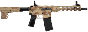 Hi-Point HP15P-300BLKDS HP 15P 300 Blackout 30+1 10.50" Black Threaded Barrel  Desert Storm/Chocolate Chip Pattern Aluminum Receiver w/Picatinny Rail  M-LOK Handguard  Black Blade Style Brace  B5 P Type 23 Grip