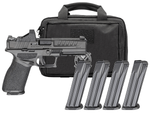 Springfield Armory EC9459BLCPAC Echelon Gear Pac 9mm Luger 10+1 4.50ā³ Black Melonite Steel Barrel & Steel Optic Ready/Serrated Slide Black Polymer Frame w/Picatinny Rail Textured Grip Viridian RFX-11 Green Dot Ambidextrous Springfield Armory EC9459BLCPAC Echelon Gear Pac 9mm Luger 10+1 4.50ā³ Black Melonite Steel Barrel & Steel Optic Ready/Serrated Slide Black Polymer Frame w/Picatinny Rail Textured Grip Viridian RFX-11 Green Dot Ambidextrous