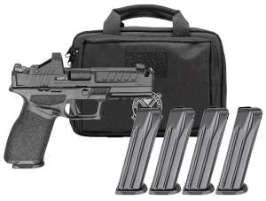 Springfield Armory EC9459BCACOMPPAC Echelon Comp Gear Pac *CA Compliant 9mm Luger 10+1 4.50ā³ Black Melonite Ported Barrel & Steel Integrated Compensator/Optic Ready/Serrated Slide Black Polymer Frame w/Picatinny Rail Viridian RFX-11 Green Dot Springfield Armory EC9459BCACOMPPAC Echelon Comp Gear Pac *CA Compliant 9mm Luger 10+1 4.50ā³ Black Melonite Ported Barrel & Steel Integrated Compensator/Optic Ready/Serrated Slide Black Polymer Frame w/Picatinny Rail Viridian RFX-11 Green Dot