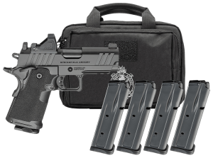 Springfield Armory PH9115AOSPAC 1911 DS Prodigy Gear Pac 9mm Luger 15+1 3.50ā³ Black Melonite Match Grade Barrel Black Cerakote Carbon Steel Optic Ready/Serrated Slide Black Cerakote Steel Frame w/Beavertail & Picatinny Rail Viridian RFX-11 Springfield Armory PH9115AOSPAC 1911 DS Prodigy Gear Pac 9mm Luger 15+1 3.50ā³ Black Melonite Match Grade Barrel Black Cerakote Carbon Steel Optic Ready/Serrated Slide Black Cerakote Steel Frame w/Beavertail & Picatinny Rail Viridian RFX-11