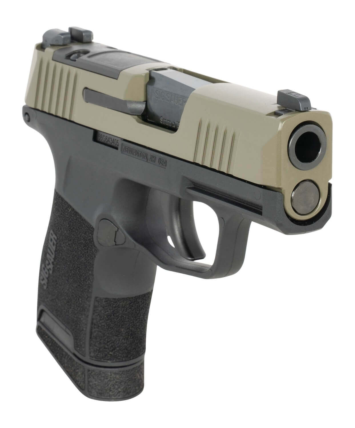 Sig Sauer 3659GXR3P P365 Micro-Compact 9mm Luger 10+1 3.10" Black Barrel Moss Green Stainless Steel Optic Ready/Serrated Slide Black Alloy Frame w/Accessory Rail Textured Grip RMSc Footprint - Image 3