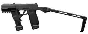 Tyrant CNC TDP365TWSBLK   Black Aluminum/Polymer Folding Fits Sig P365