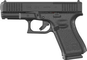 Glock PV2350203MOS G23 V MOS 40 S&W 13+1 4.02" Black GMB Barrel  Black nDLC Steel Optic Ready/Serrated Slide  Black Polymer Frame w/Accessory Rail  Interchangeable Backstrap Grip  Ambidextrous