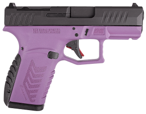 Derya Firearms DY9Z.TTPRP.TR DY9Z  Micro Compact 9mm Luger 15+1 3.50" Black Melonite Alloy Steel Barrel & Optic Ready/Serrated Slide  Purple Polymer Frame w/Accessory Rail  Interchangeable Backstrap Grip  RMSc Footprint