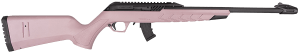 Derya Firearms TM22.STAN.PINK.18 TM22 Standard Full Size 22 LR 10+1 18" Black Target Barrel  Black Anodized Aluminum Receiver w/Picatinny Rail  Pink Adjustable Polymer Stock