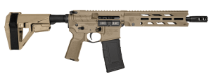 Diamondback DB1984B061 DB15  300 AAC Blackout 30+1 10" Black Nitride Threaded Barrel  M-LOK Handguard  Flat Dark Earth Cerakote Aluminum Receiver w/Picatinny Rail  Flat Dark Earth Polymer SB Tactical SBA5 Brace & Magpul K2 Grip