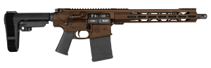 Diamondback DB1222C072 DB10  308 Win 20+1 13.50" Black Nitride Threaded Barrel  M-LOK Handguard  Midnight Bronze Cerakote Aluminum/Carbon Receiver w/Picatinny Rail  Black Polymer SB Tactical SBA3 Brace  Black Magpul MOE K Grip