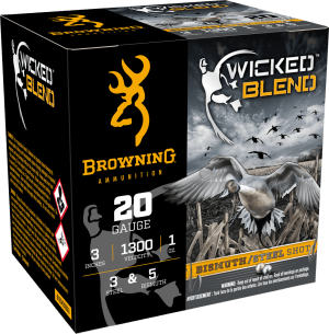 Browning Ammo B193432033 Wicked Blend  20Gauge 3" 1oz 3/5BI Shot 25 Per Box/10 Case