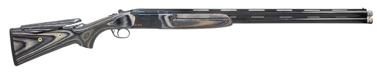 Pointer REXST912BBL12 Sport Trek ST912 Full Size 12 Gauge Break Open 3" 2rd 28" Black Over/Under Vent Rib Barrel Black Steel Receiver Adj Comb Gray Laminate Stock Ambidextrous - Image 2