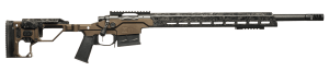 Christensen Arms 8010311900 MPR FFT 22 Creedmoor 24" Carbon Fiber Threaded Barrel  Desert Brown Cerakote Receiver w/Picatinny Rail  M-LOK Handguard  Adjustable Folding Desert Brown Aluminum Chassis  Black Polymer Grip