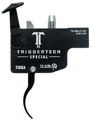 TriggerTech TILSBB13TNP Diamond  Black Curved Lever Fits Tikka Left Hand