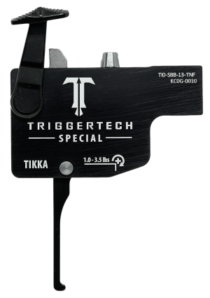 TriggerTech TILSBB13TNF Diamond  Black Flat Lever Fits Tikka Left Hand
