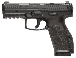 HK 81001216 VP9A1 X *CA Compliant Crossover 9mm Luger 10+1 4.09" Black Polygonal Rifled Barrel  Black Steel Optic Ready/Serrated Slide  Black Polymer Frame w/Picatinny Rail  Interchangeable Backstrap Grip  Ambidextrous