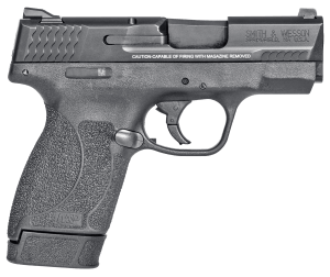 Smith & Wesson 14658 M&P M2.0  Shield Compact Slim Frame .45 ACP 7+1 3.30" Black Armornite Barrel  Black Armornite Stainless Steel Serrated Slide  Black Polymer Frame & Textured Grip  Manual Safety