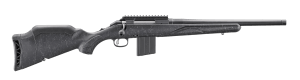 Ruger 56904 American II Patrol 6mm ARC 10+1 16.10" Graphite Black Cerakote Threaded Bull Barrel & Alloy Steel Receiver w/Picatinny Rail  Black Splatter Adj LOP Synthetic Stock