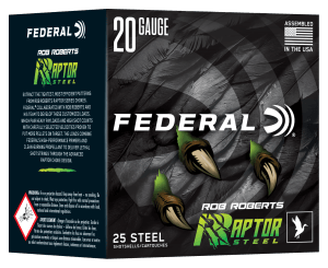 Federal RRS2093  Rob Roberts Raptor 20Gauge 3" 1oz 3Shot 25 Per Box/10 Case