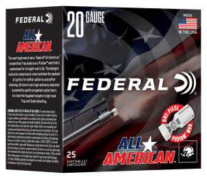 Federal FAA208   20Gauge 2.75" 7/8oz 8Shot 25 Per Box/10 Case