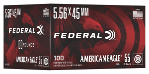 Federal AE193C American Eagle  5.56x45mm 55gr Full Metal Jacket 100 Per Box/5 Case