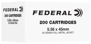 Federal FC556F200   5.56NATO 55gr Full Metal Jacket 200 Per Box/5 Case