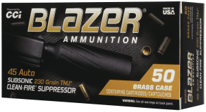 CCI 5230S Blazer 45ACP 230gr Total Metal Jacket 50 Per Box/10 Case