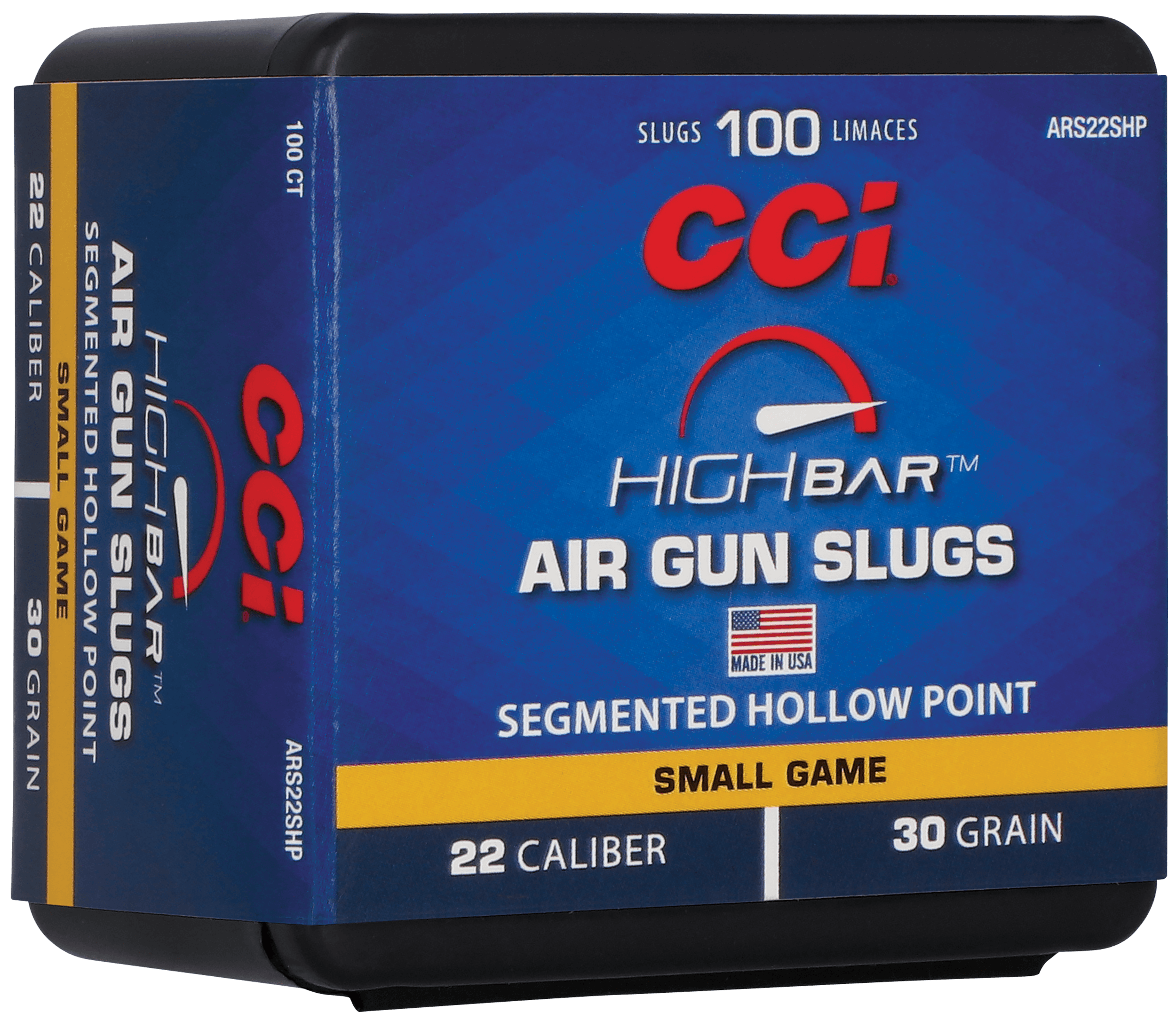 CCI ARS22SHP22 High Bar Air Gun Slug 22Cal 30gr Segmented Hollow Point 100 Per Box/5 Case