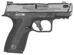 Smith & Wesson 14270 M&P PC Shield X Sub-Compact 9mm Luger 15+1 3.60" Black Armornite Ported Barrel  Black Armornite Stainless Steel Optic Cut/Serrated Slide  Black Polymer Frame w/Picatinny Rail  Textured Grip  RMSc/Holosun K Footprint  Manual Thumb