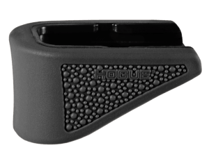 Hogue 18220  Extension Base Pad Fits Glock 42 Compatible w/ 6rd Magazine Black Overmolded Rubber