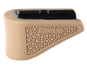Hogue 18223  Extension Base Pad Fits Glock 42 Compatible w/ 6rd Magazine FDE Overmolded Rubber