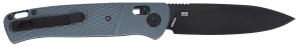 CRKT K430GKP Counterpart  EDC 3.38" Folding Drop Point Plain Black Oxide 12C27 Sandvik SS Blade  Gray Textured GRN Handle