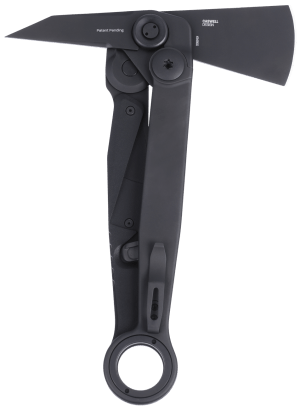 CRKT 4141KX Provoke X 1.84" Folding Axe w/Spike SUJ2 Blade  Black Stainless Steel w/GRN Overlay Handle  8.69" OAL