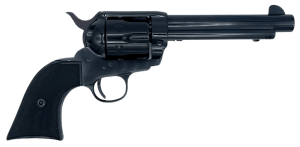 Taylors & Company  1873 Pietta 45 Colt (Long Colt) 6 Shot 5.50" Overall Blued Steel Round Barrel  Cylinder & Frame  Black Checkered Plastic Navy Grip  Exposed Hammer
