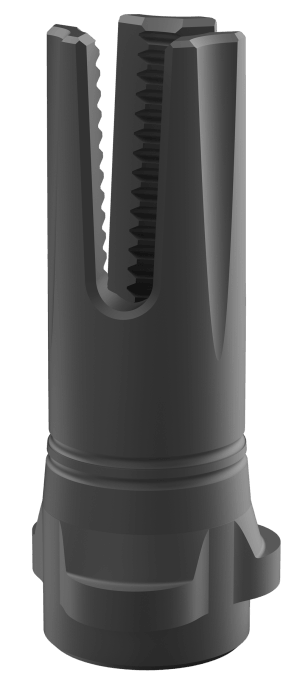 Breek Arms BRK4316 Scorch 3-Prong Flash Hider Black Nitride Steel 5/8"x24 Threads 30 Cal Compatible w/ Breek-LOK 3QD