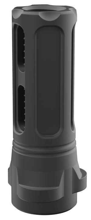 Breek Arms BRK4321 Sentinel Caged Flash Hider Black Nitride Steel 5/8"x24 Threads 30 Cal Compatible w/ Breek-LOK 3QD