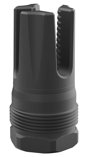 Breek Arms BRK4416 Scorch 3-Prong Plan B Black Nitride Steel 5/8"x24 Threads 30 Cal