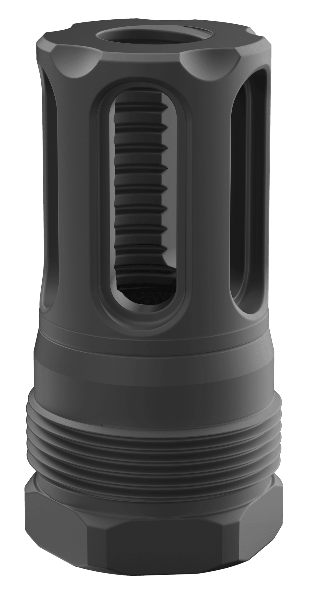 Breek Arms BRK4421 Sentinel Caged Plan B Black Nitride Steel 5/8"x24 Threads 30 Cal