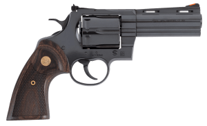 Colt Mfg ANACONDABP4WTS Anaconda  Large 44 Mag 6 Shot 4.25" Blued Vent Rib Barrel  Cylinder  Steel Frame  Hogue Finger Grooved Grip  Exposed Hammer