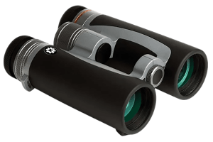 Konus 2349 Prince 10x42mm Bak-4 Prism  Center Focus  Black/Silver Aluminum w/Rubber Armor