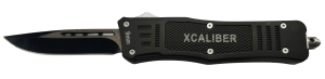 Xcaliber Knife Company  9mm  Medium 3.25" OTF Drop Point 440C SS Blade  4.64" Steel Handle