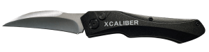 Xcaliber Knife Company  Switch Blade  3.25" Folding Sheepsfoot Plain Stainless D2 Steel Blade  4.50" Black Aluminum Handle