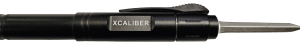 Xcaliber Knife Company  Pen Knife  1.70" OTF Dagger Stainless 440C SS Blade  5.90" Black Aluminum Handle
