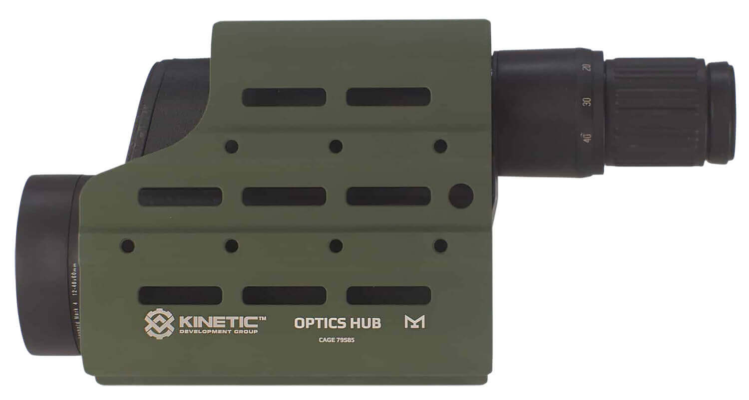 Kinetic Development Group MSH5-113 Optics HUB Spotting Scope Case Green Aluminum - Image 2