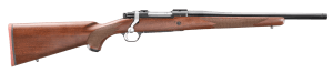 Ruger 67103 Hawkeye Hunter 358 Win 4+1 16.60" Satin Blued Threaded Barrel  Satin Blued Steel Receiver w/Integral Scope Mount  American Walnut Fixed Stock  Right Hand