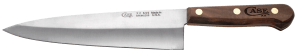 Case 07316 Chef's  8" Fixed Plain Mirror Polished Tru-Sharp SS Blade  Walnut Handle