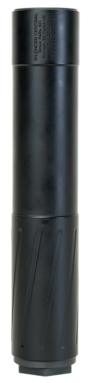 Banish(Silencer Central) 100000111288 Banish 30 Gold-V2 308/7.62mm 1.59" Black Titanium 5/8"x24