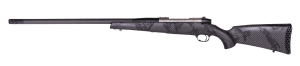 Weatherby MGT01N300WR6B Mark V Backcountry Guide TI 300 WBY Mag 3+1 24" +2" Carbon Fiber BSF Threaded Barrel  Titanium Drilled & Tapped Receiver  Exposed Carbon  w/Carbide Black Accents Fixed Peak 44 Blacktooth Carbon Fiber Stock  Right Hand