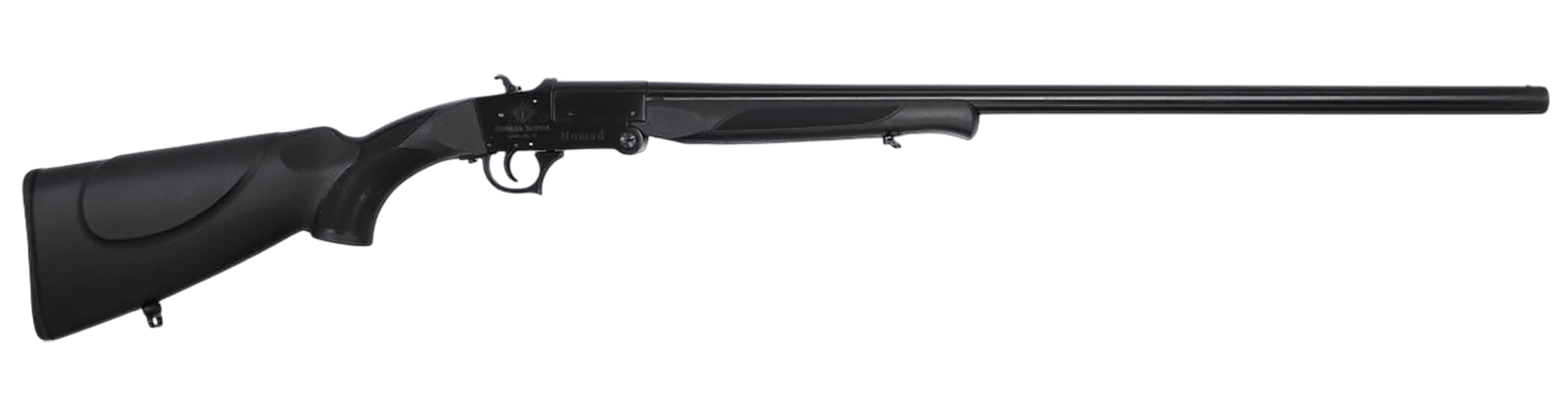 ATI ATIG12NMD28 Nomad 12 Gauge Break Open 3" 1rd 26" Matte Black Single Shot Vent Rib Barrel & receiver Fixed Black Synthetic Stock