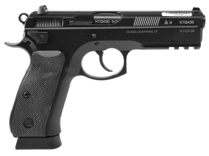 CZ-USA  75 SP-01 Tactical 50th Anniversary Elite 9mm Luger 19+1 4.60" Black Steel Barrel & 50th Anniversary Engraved/Serrated Slide  Black Polycoat Steel Frame w/Beavertail & Picatinny Rail  Black Rubber Grip
