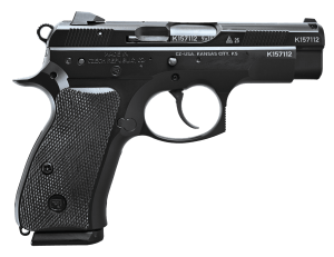 CZ-USA  75D PCT 50th Anniversary Elite Compact 9mm Luger 15+1 3.75" Black Steel Barrel & 50th Anniversary Engraved/Serrated Slide  Black Polycoat Aluminum Frame w/Beavertail  Black Rubber Grip